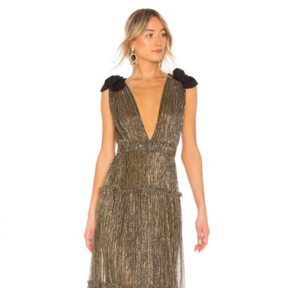 Sabina Musayev - Ray Dress - XS - Gold